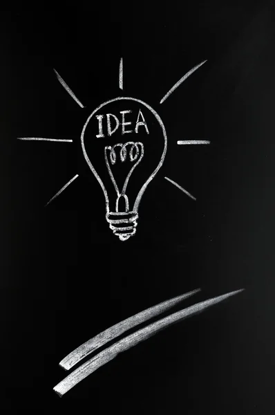 Лампочка, інновації — стокове фото
