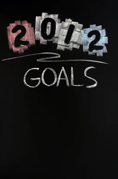 Новогодние цели 2012 — стоковое фото