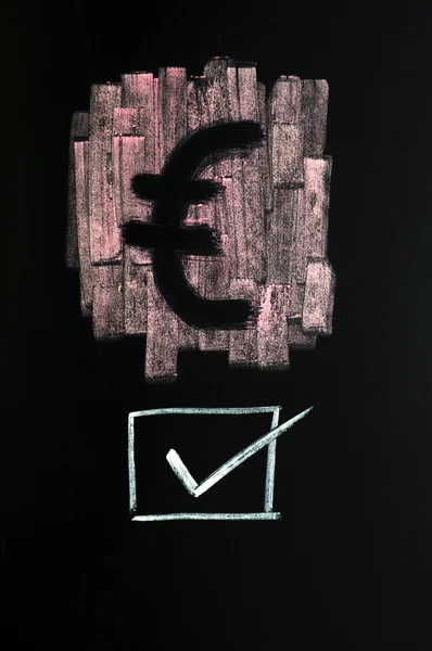 Symbol euro — Zdjęcie stockowe