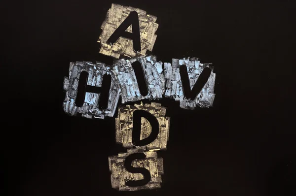 Korsord av hiv aids — Stockfoto