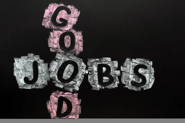 Crossword of Good Jobs — Stock Photo, Image