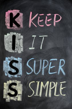 KISS acronym clipart