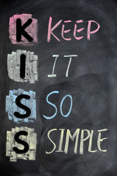 KISS acronym — Stock Photo, Image