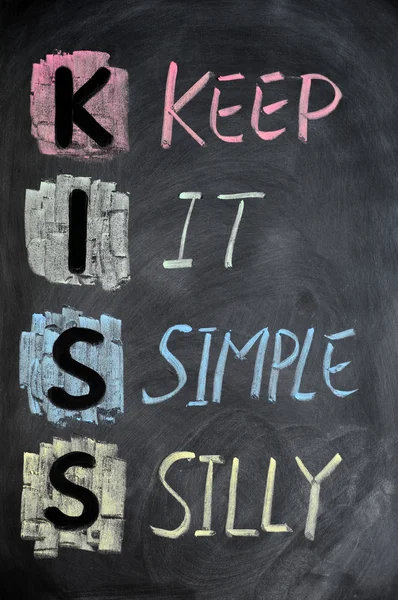 KISS acronym — Stock Photo, Image