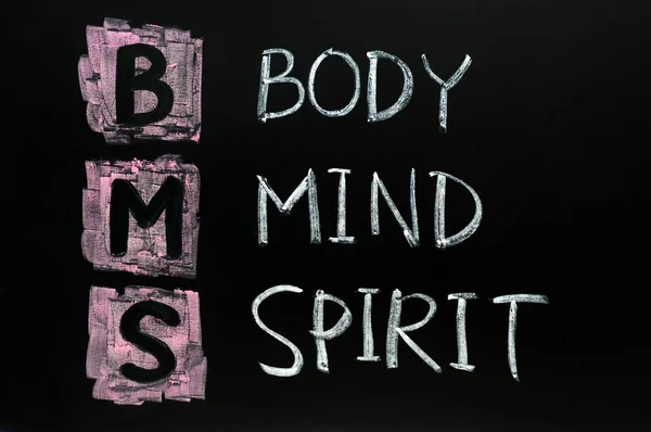 Έννοια του σώματος, νου και πνεύμα — Φωτογραφία Αρχείου