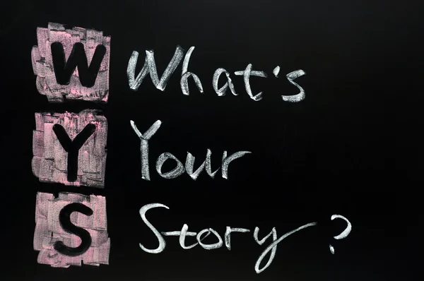Jaký je tvůj příběh — Stock fotografie