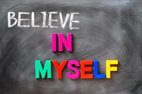 Believe in myself — Stock Photo, Image