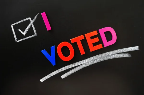 I voted — Stock Photo, Image