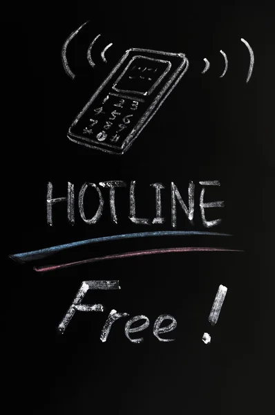 Servizio di hotline gratuito — Foto Stock