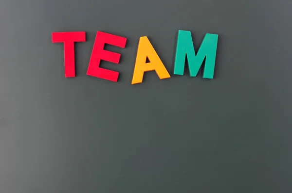 Team on a blackboard — Stock Photo, Image