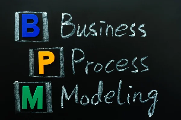 약어의 Bpm-비즈니스 프로세스 모델링 — 스톡 사진