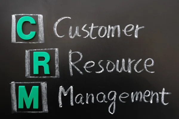 Acroniem van crm - resource klantenbeheer — Stockfoto
