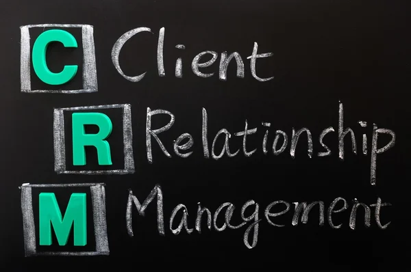 Acrónimo de CRM - Gestión de la relación con el cliente — Foto de Stock