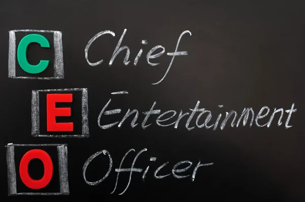 Abkürzung für ceo - Chief Entertainment Officer — Stockfoto