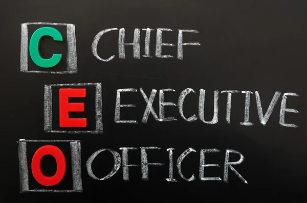 Sigla de CEO - Chief Executive Officer — Fotografia de Stock