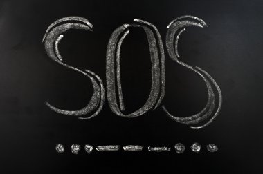 SOS international Morse Code clipart