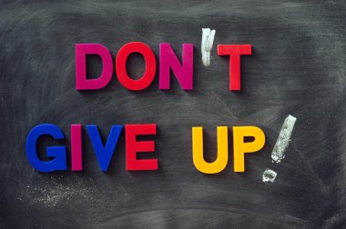 Don't give up clipart