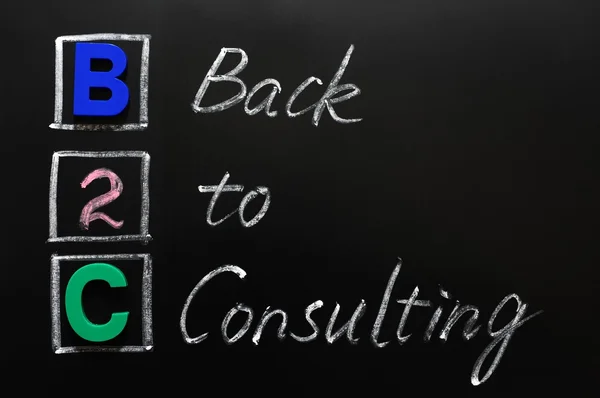 Acrónimo de B2C - Volver a consultoría — Foto de Stock