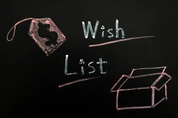 Lista de desejos — Fotografia de Stock