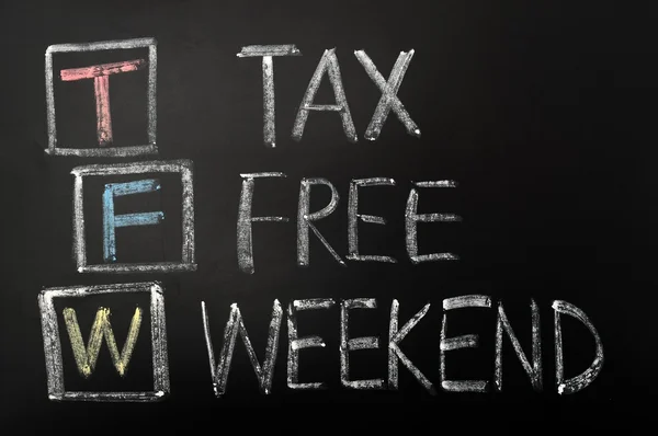 Tax Free Weekend — Stock Photo, Image
