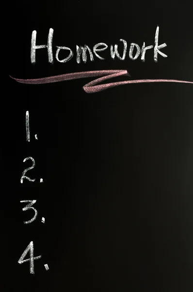 Homework background — Stock Photo, Image