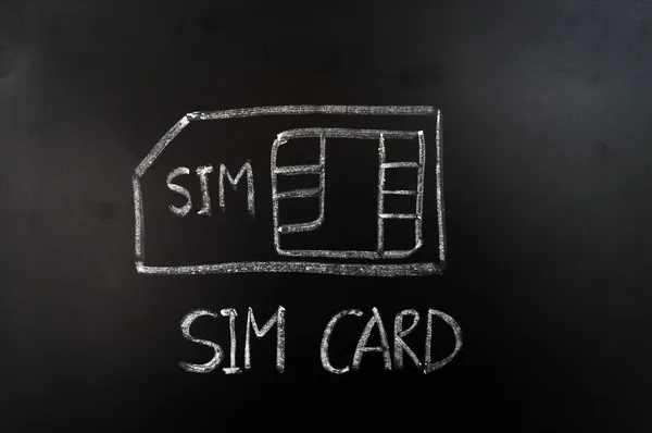 SIM卡 — 图库照片