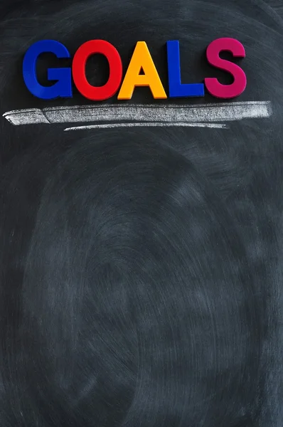 Goals background with copy space — Stock Photo, Image