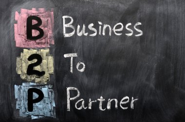 Acronym of B2P - Business to Partner clipart