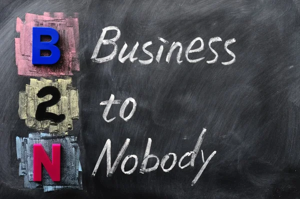 B2n - üzleti, hogy senki nem rövidítés — Stock Fotó