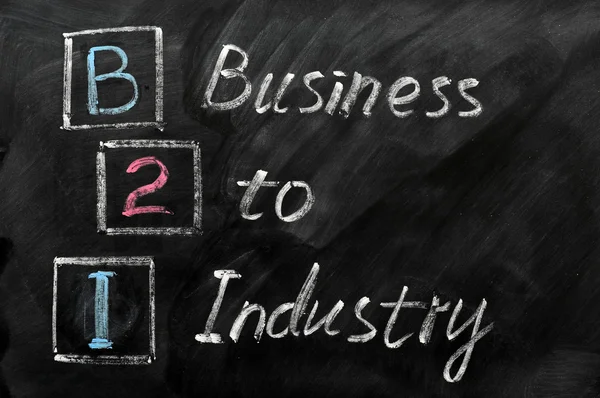 Afkorting van b2i - business-to-industrie — Stockfoto