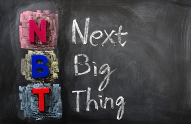 Acronym of NBT for Next Big Thing clipart