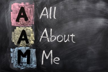Acronym of AAM for All About Me clipart