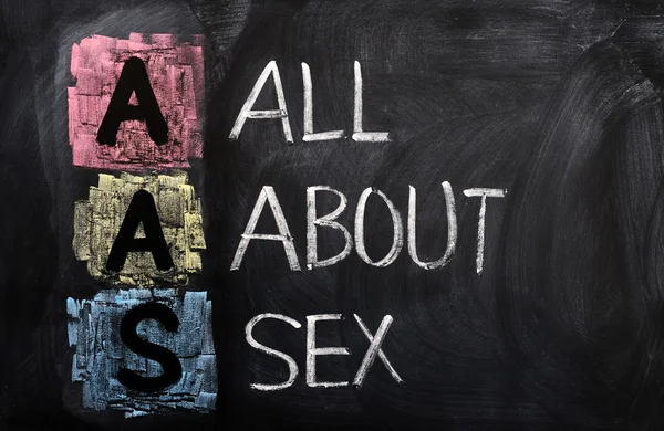 Rövidítése AAS minden a szexről — Stock Fotó