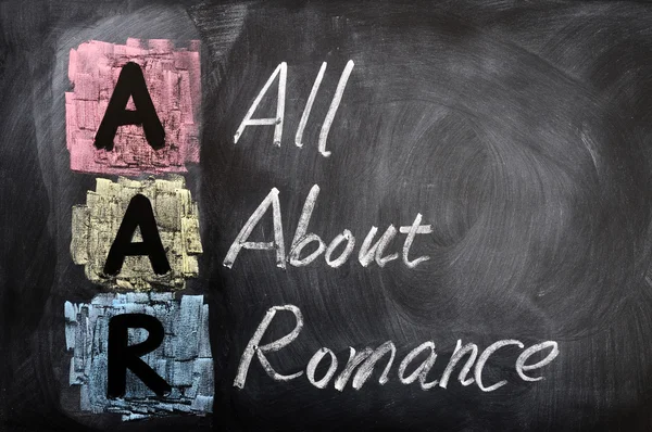 Acronym of AAR for All About Romance — Stock Photo, Image
