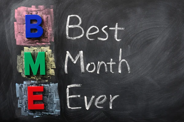 Acronimo di BME per il miglior mese di sempre — Foto Stock