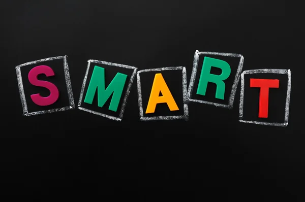 Smart aus farbigen Buchstaben — Stockfoto