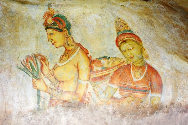 Arte de pintura rupestre antigua — Foto de Stock