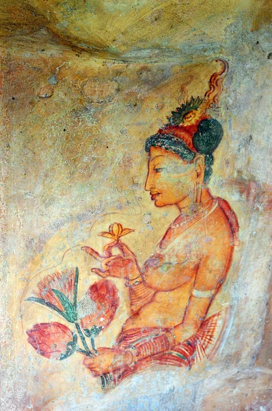 Arte da pintura rupestre antiga — Fotografia de Stock