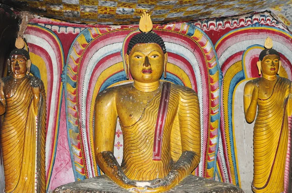 Történelmi buddha szobrok — Stock Fotó