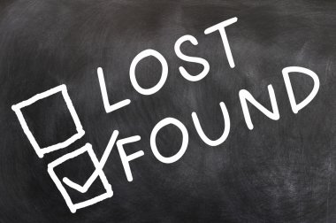 Lost and found clipart