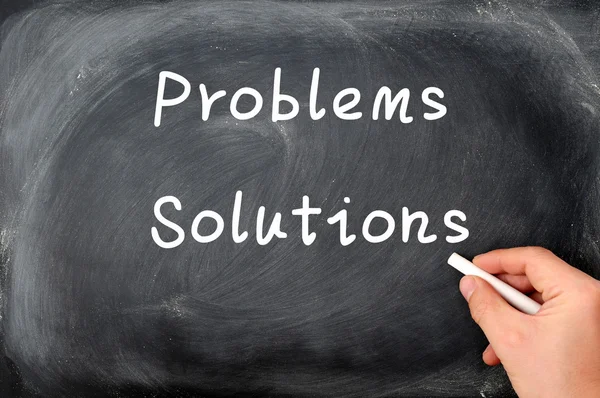 Problem och lösningar — Stockfoto