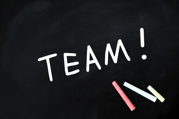 TEAM written with chalk — Stock Photo, Image