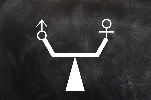 Equilibrio de hombres y mujeres —  Fotos de Stock