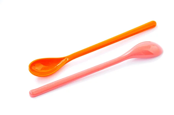 stock image Plastic spoons