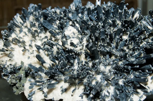 Stibnite and Calcite — Stock Photo, Image