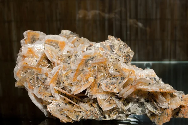 Baryte and Stibnite Cluster — Stock Photo, Image