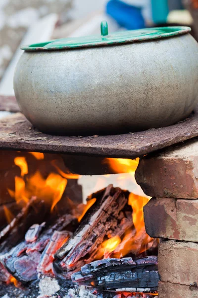 stock image Boiling on the fire