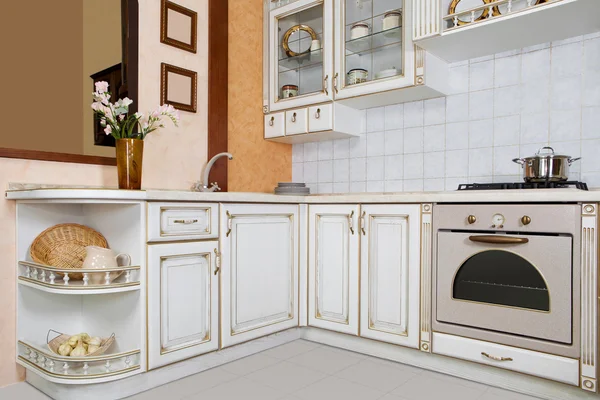 Arquitetura - Um quadro de cozinha moderna — Fotografia de Stock