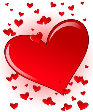 Hearts background clipart