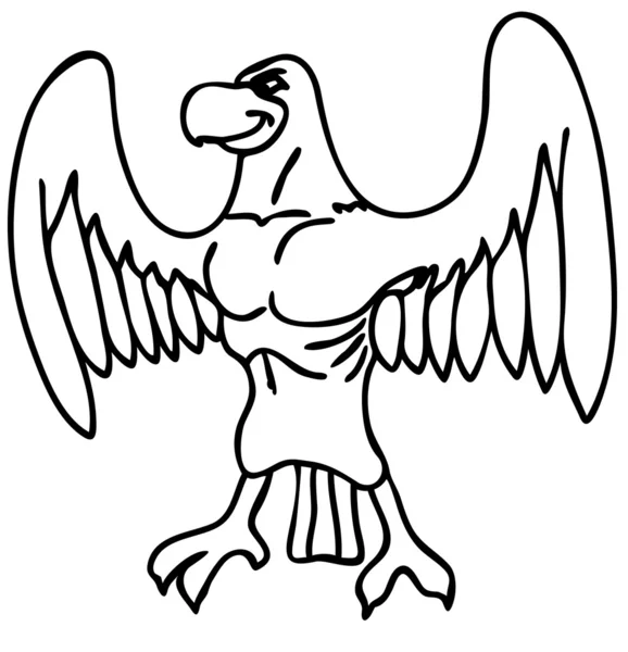 Faucon musclé — Image vectorielle